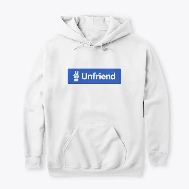 "Unfriend" Blue Design