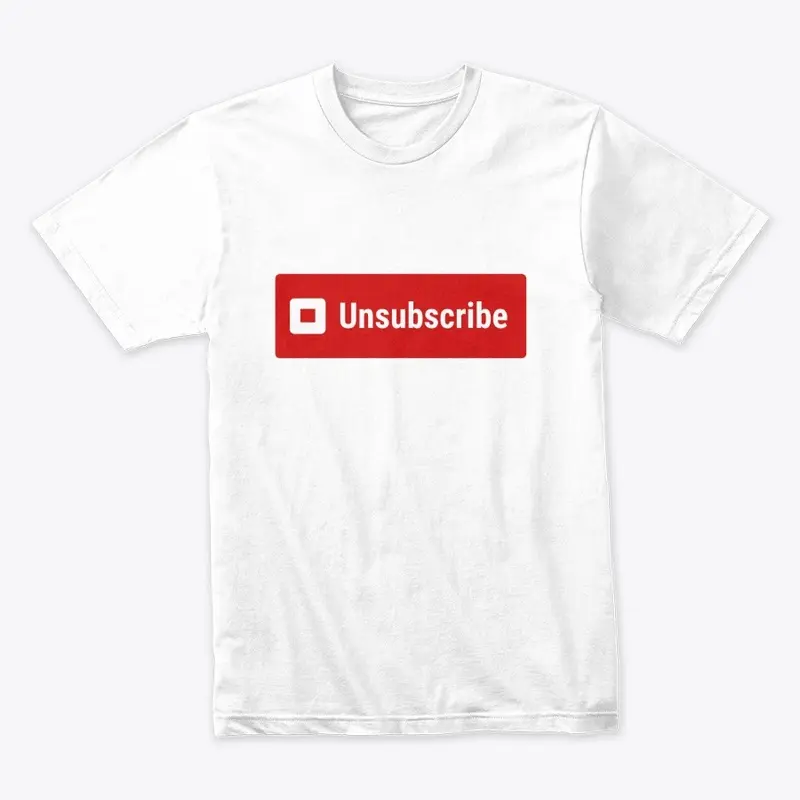 "Unsubscribe" Red Design