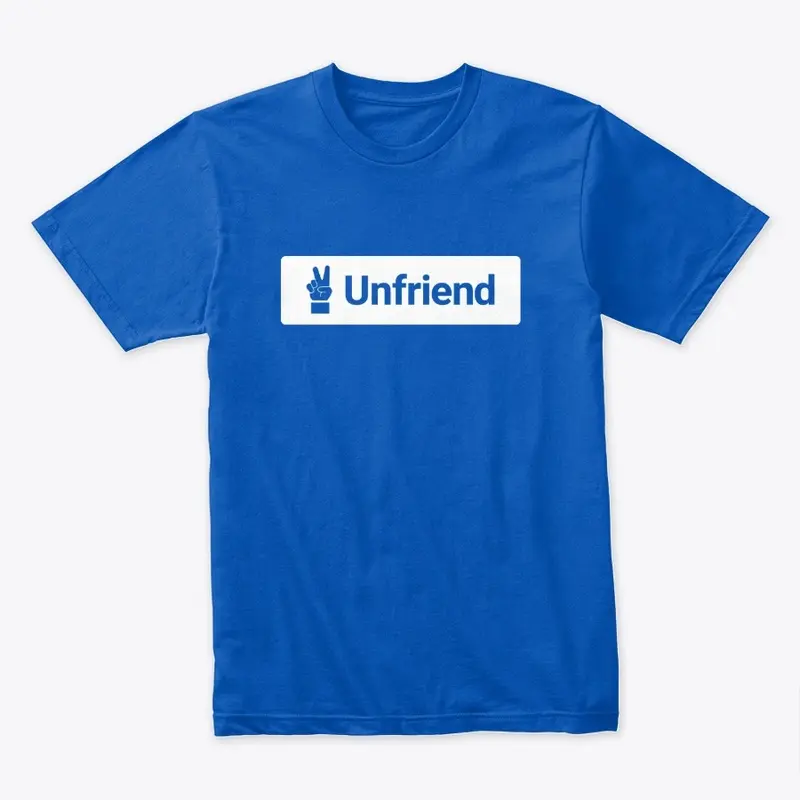 "Unfriend" White Design